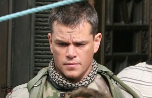 Matt Damon on the set of his new film Green Zone