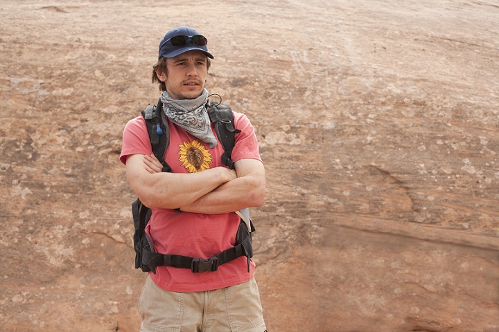 James Franco as Aron Ralston in 127 HOURS