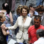 78 year old Italian actress Sophia Loren is seen on July 8, 2013 on the set of “The human voice” directed by her son Edoardo Ponti, in the narrow streets of Naples. The film is based on the 1930 play written by former French playwright Jean Cocteau. AFP PHOTO / CONTROLUCE        (Photo credit should read CONTROLUCE/AFP/Getty Images)