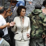 78 year old Italian actress Sophia Loren is seen on July 8, 2013 on the set of “The human voice” directed by her son Edoardo Ponti, in the narrow streets of Naples. The film is based on the 1930 play written by former French playwright Jean Cocteau. AFP PHOTO / CONTROLUCE        (Photo credit should read CONTROLUCE/AFP/Getty Images)