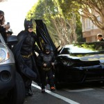 Leukemia survivor Miles dressed as “Batkid” arrives with a man dressed as Batman to rescue a woman in distress as part of a day arranged by the Make-A-Wish Foundation in San Francisco, California