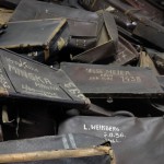 Suitcases are displayed former German Nazi concentration and extermination camp Auschwitz in Oswiecim