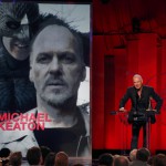 Actor Michael Keaton accepts the award for best male lead for his role in “Birdman” at the 2015 Film Independent Spirit Awards in Santa Monica